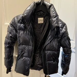 SAM. Freestyle Puffer Jacket Goose Down / Feather Kids Size 10 Navy Blue
